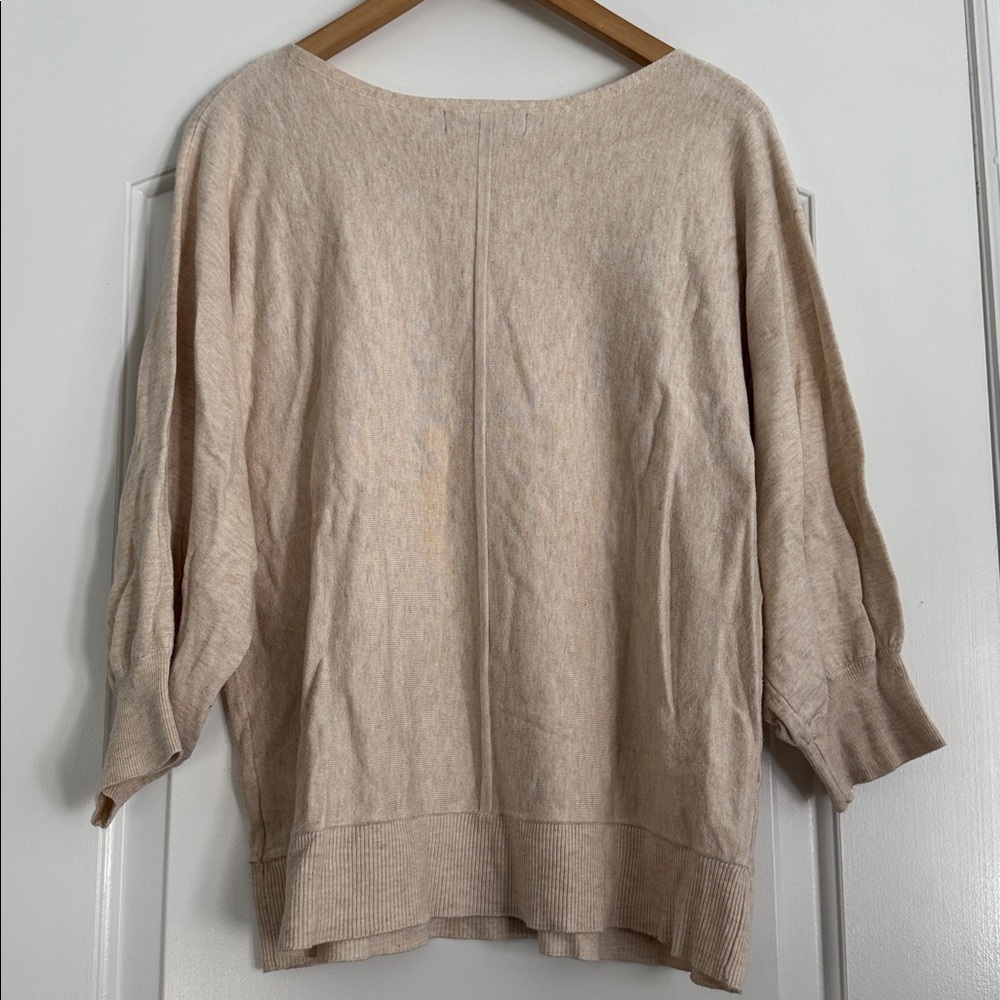 Marled Women's Cream Crew Neck Sweater Size Large - Picture 5 of 5